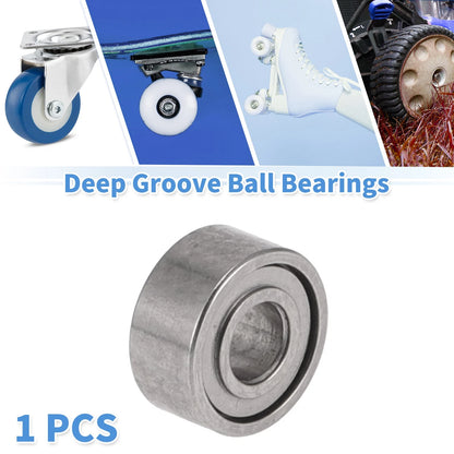 2X 520ZZ Deep Groove Ball Bearings for Scooter Skateboard Wheel (N/A)