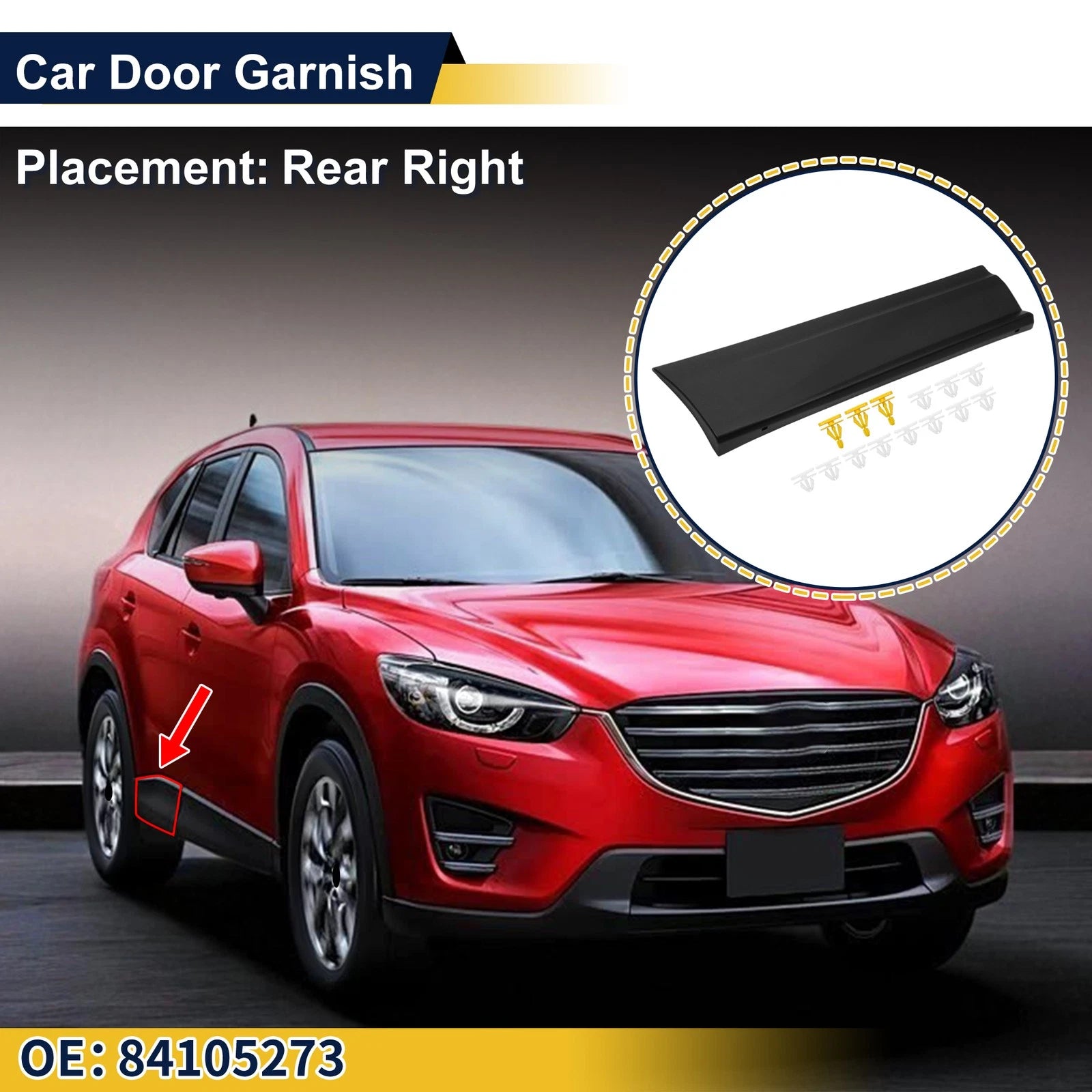 Lower Door Trim Garnish Replacement for Chevrolet Equinox (2018–2020)