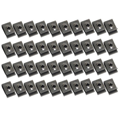 Pack of 25 U Style Clip On Nut Fasteners for Universal Use