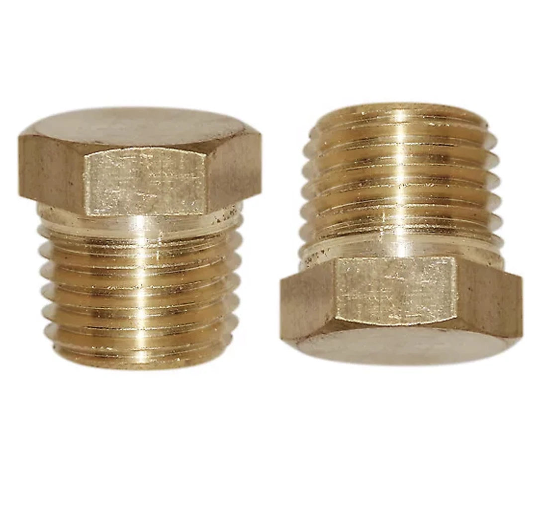 2X Fittings .250-18x.62 for Mercury Mercruiser 7LX 4BBL GM 350