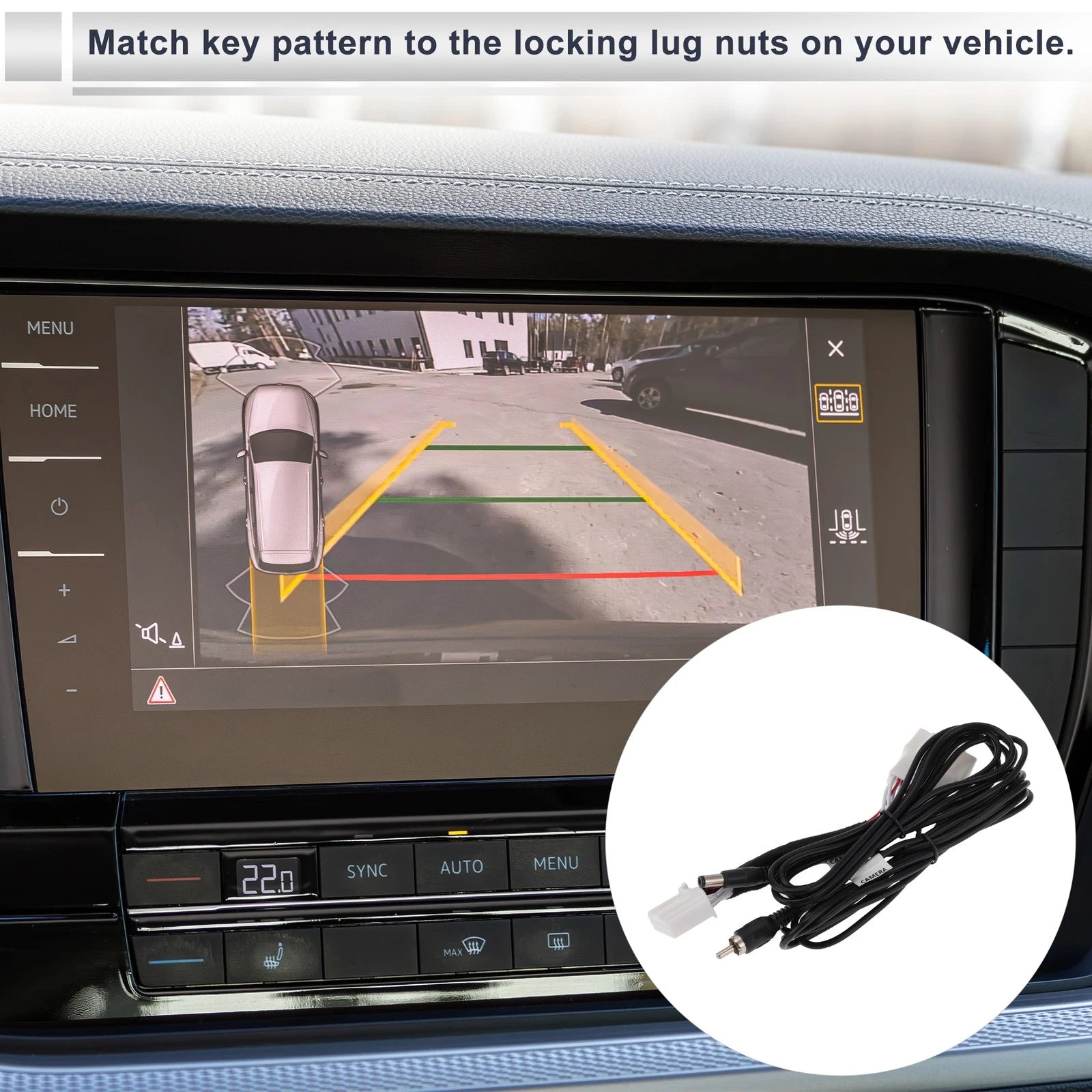 Rear View Camera Adapter Wire Harness Cable for Mazda 3 Sedan (2014–2018)