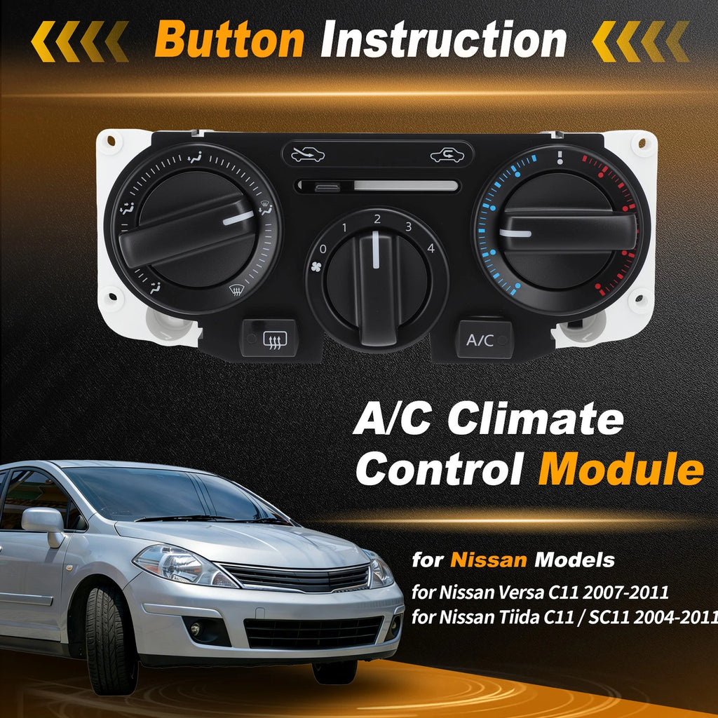 A/C Heater Climate Control Module 27510ED50A for Nissan Tiida C11 (2004–2011)
