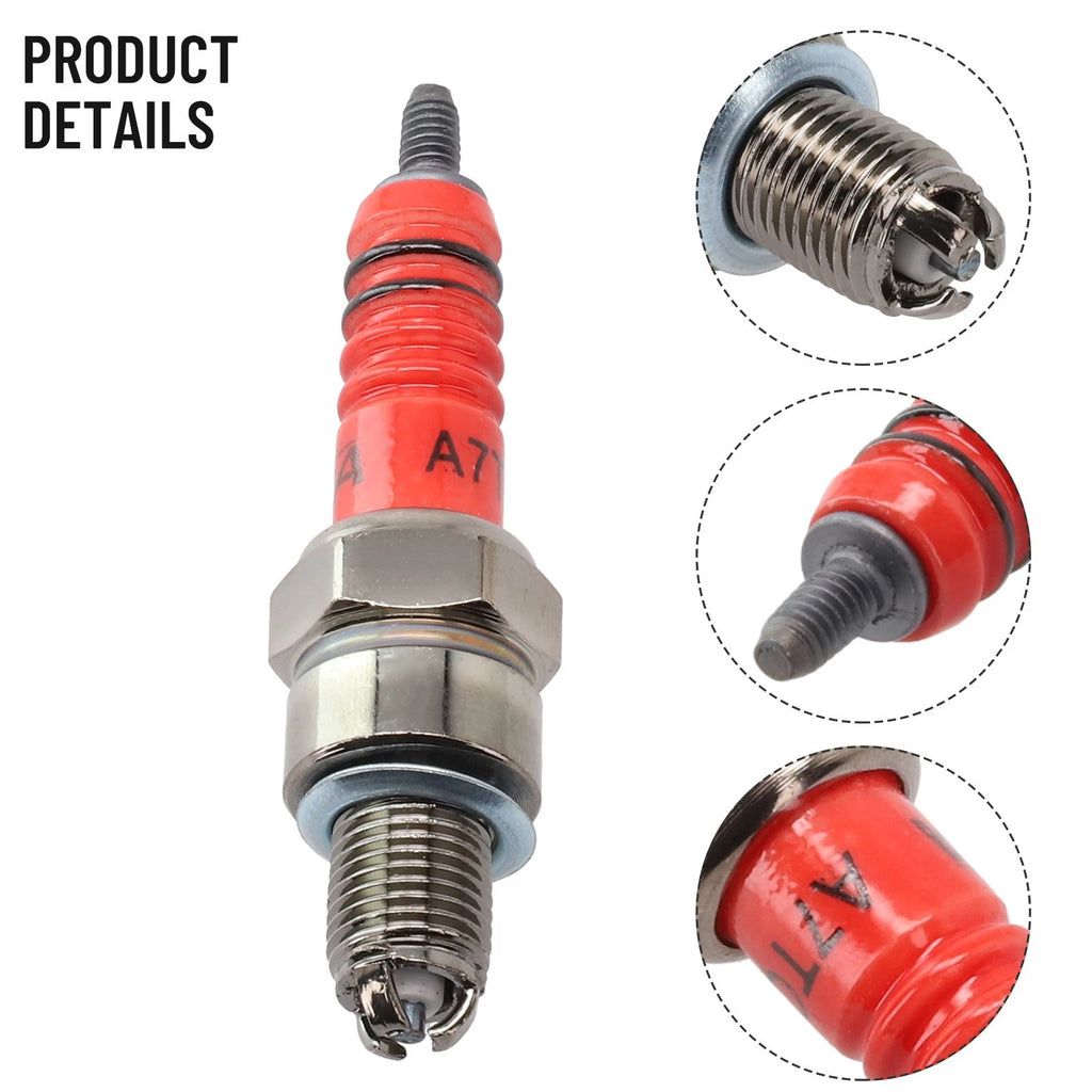 Multi-angle Three-Electrode Spark Plug A7TC for 50cc-150cc ATV Motorcycle