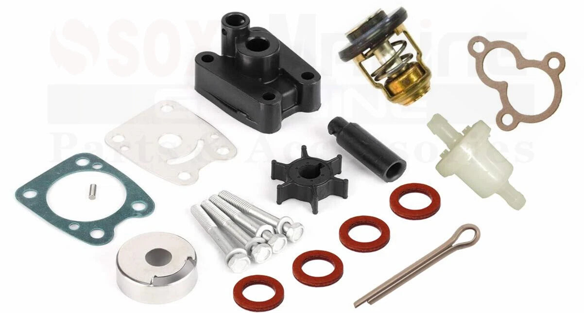 Outboard Maintenance Kit for Yamaha F4A (2003–2023) - Thermostat, Fuel Filter