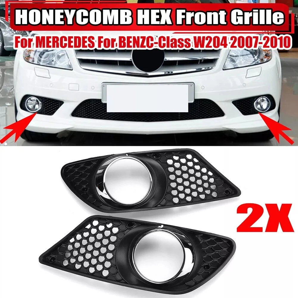 Fog Light Grille Cover for Mercedes C-Class W204 C300 (2008–2014)
