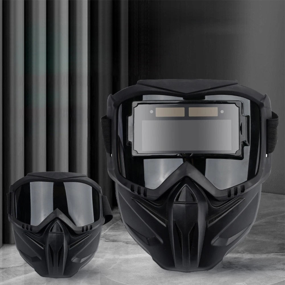 Sleek Black PC Welding Helmet for Maximum Safety