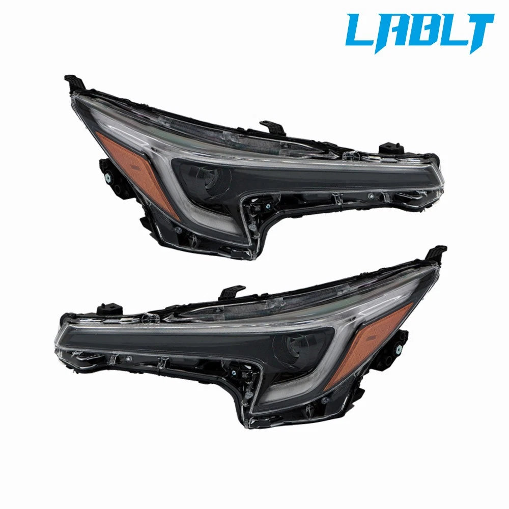 2X LED Headlight Assembly Black for Toyota Corolla (2023–2024)