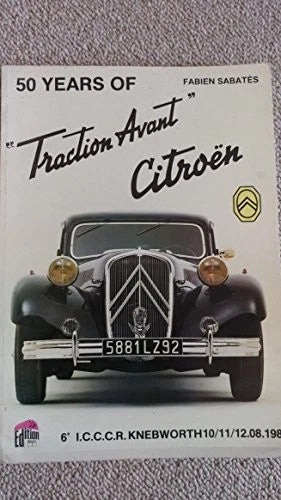 Traction Avant Citroen Sabates Book (1957–2007)