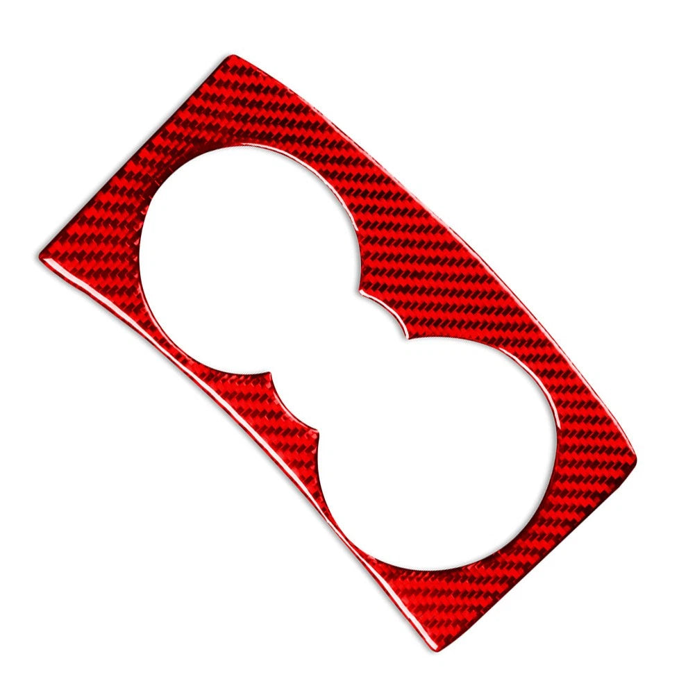 Cup Holder Panel Cover Trim for Alfa Romeo Giulia (2017–2019) Red