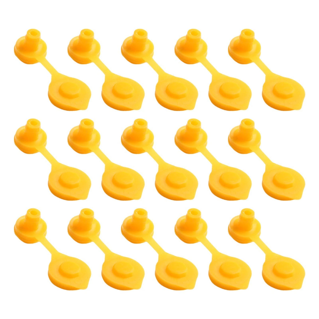 15 Pcs Yellow Replacement Vent Cap Plugs for Blitz Scepter Fuel Tanks