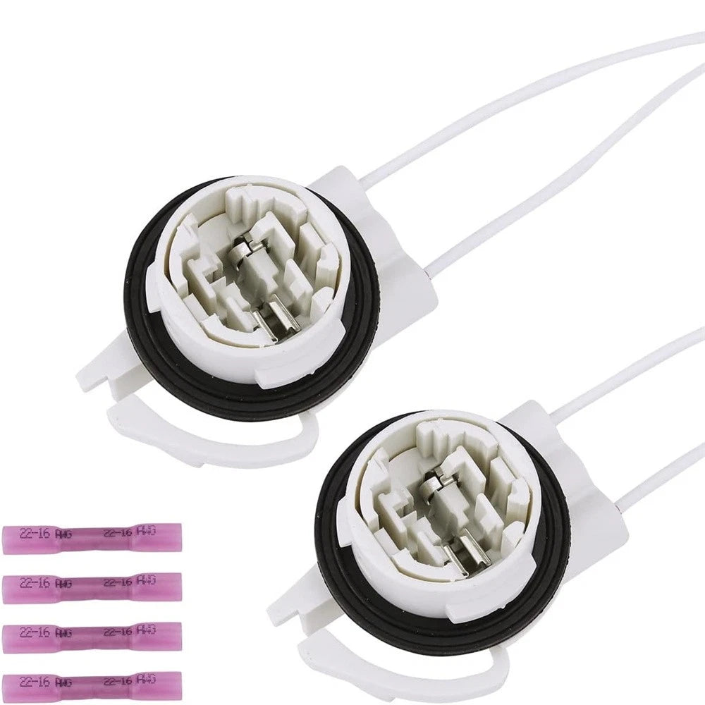 2pcs Light Socket Wire Harness Pigtail 19258649 For Cadillac Chevy Buick Pontiac