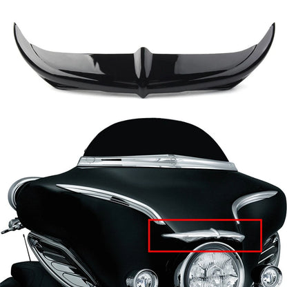 Black Batwing Fairing Brow Accent for Harley Touring FLHX (1996–2013)