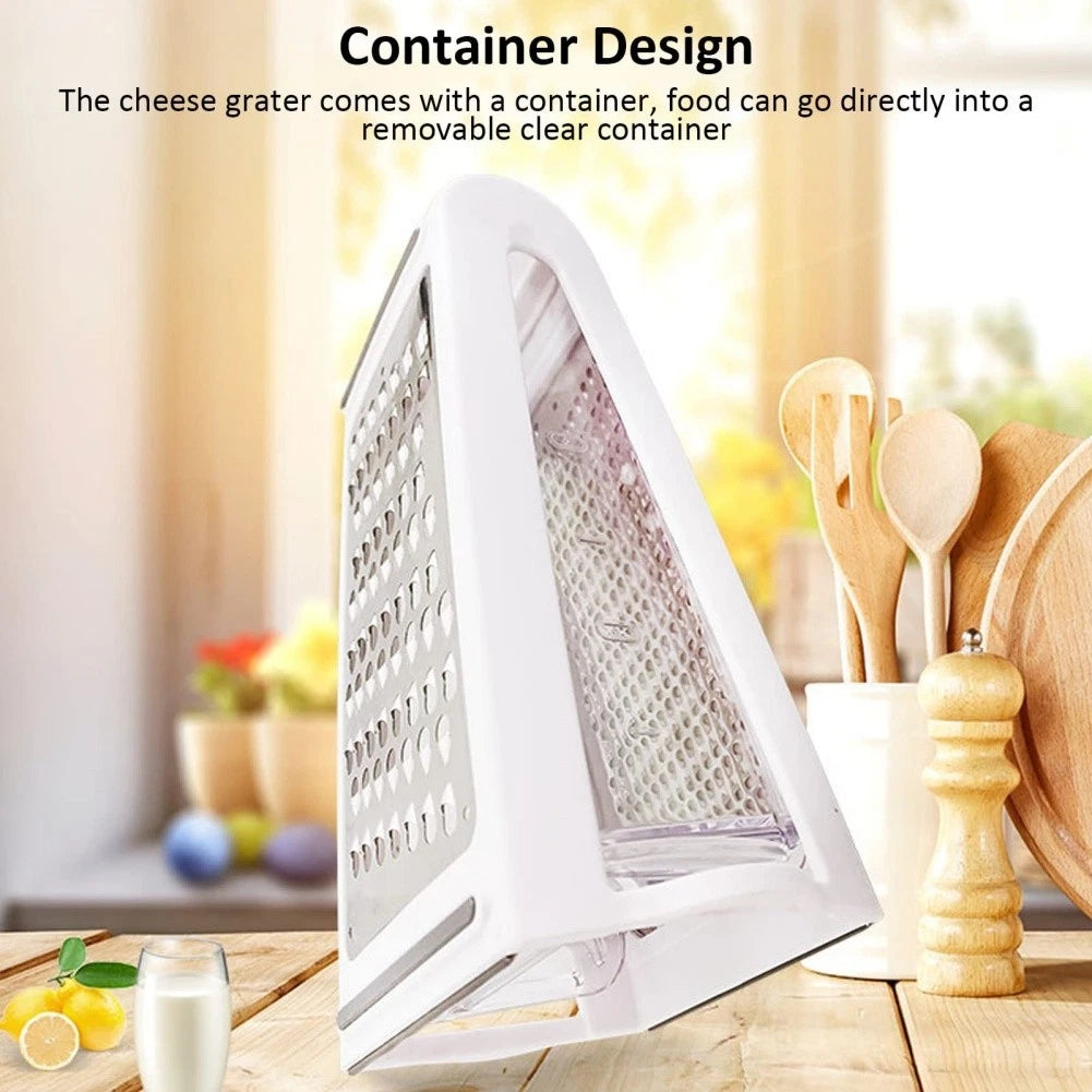 Stainless Steel 2-Way Grater for Cheese, Butter, Hard Vegetables