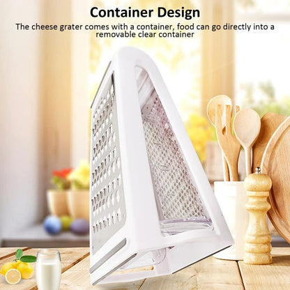 Stainless Steel 2-Way Grater for Cheese, Butter, Hard Vegetables