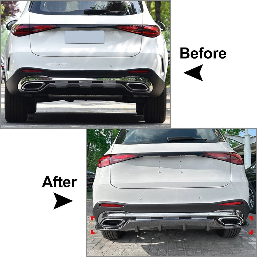 Rear Bumper Spoiler Splitter Lip for Mercedes Benz GLC-Class (2023–2023)