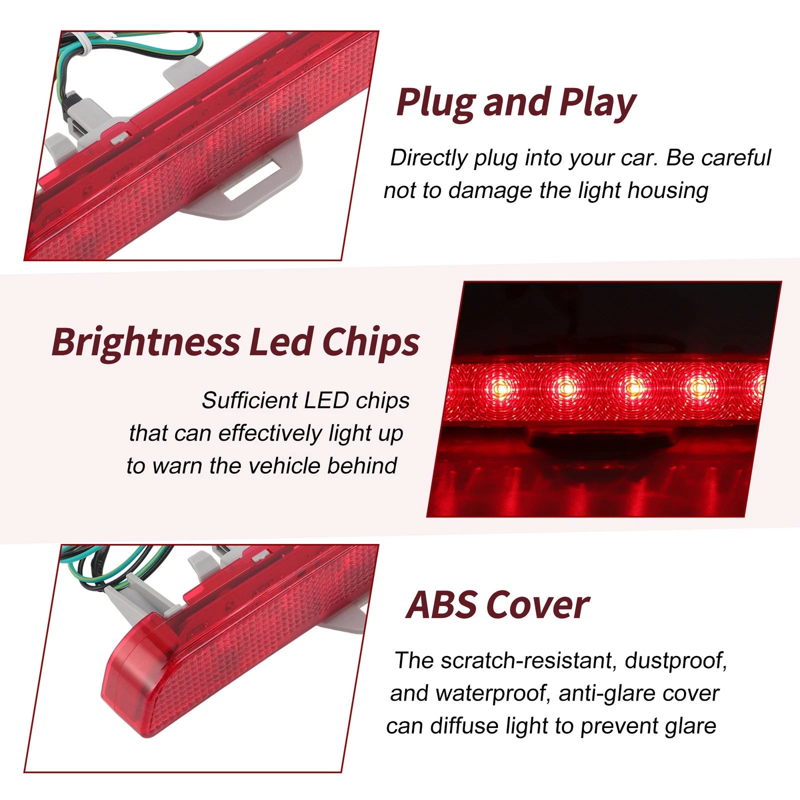 LED Third Brake Light for Toyota Avalon (2005–2012) 81570-AC030