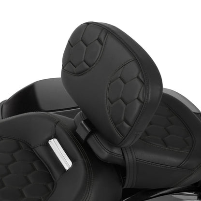 Front Rider Driver Backrest Pad for Harley Touring Road Glide (2009–2023)