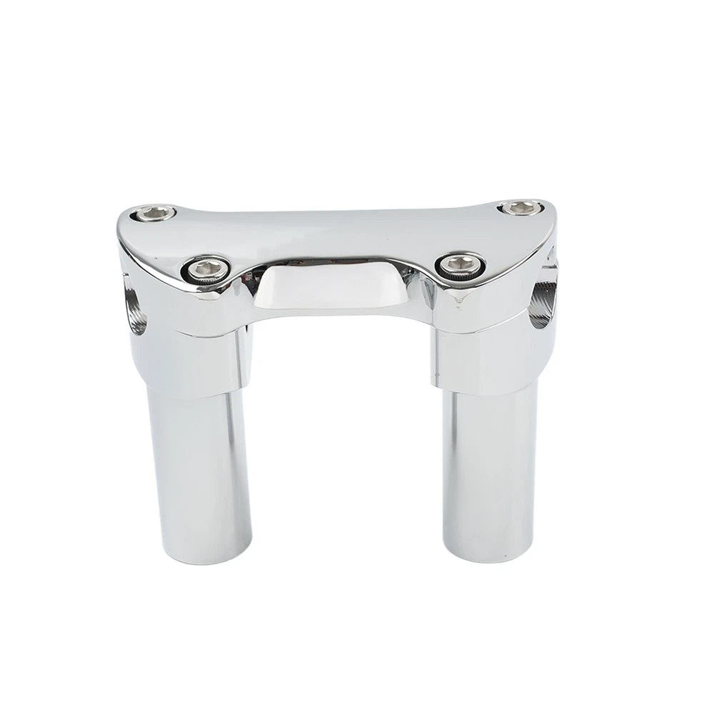 3.5" Straight Handlebar Riser & Top Clamp Chrome for Harley Dyna (2006–2023)