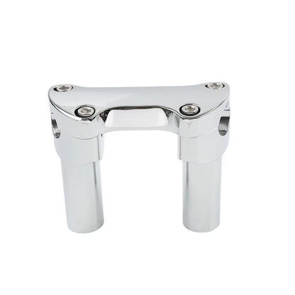 3.5" Straight Handlebar Riser & Top Clamp Chrome for Harley Dyna (2006–2023)
