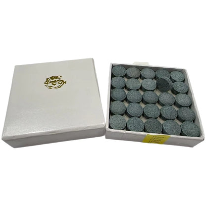 50 Pack Cowhide Billiard Tips for Cue Maintenance