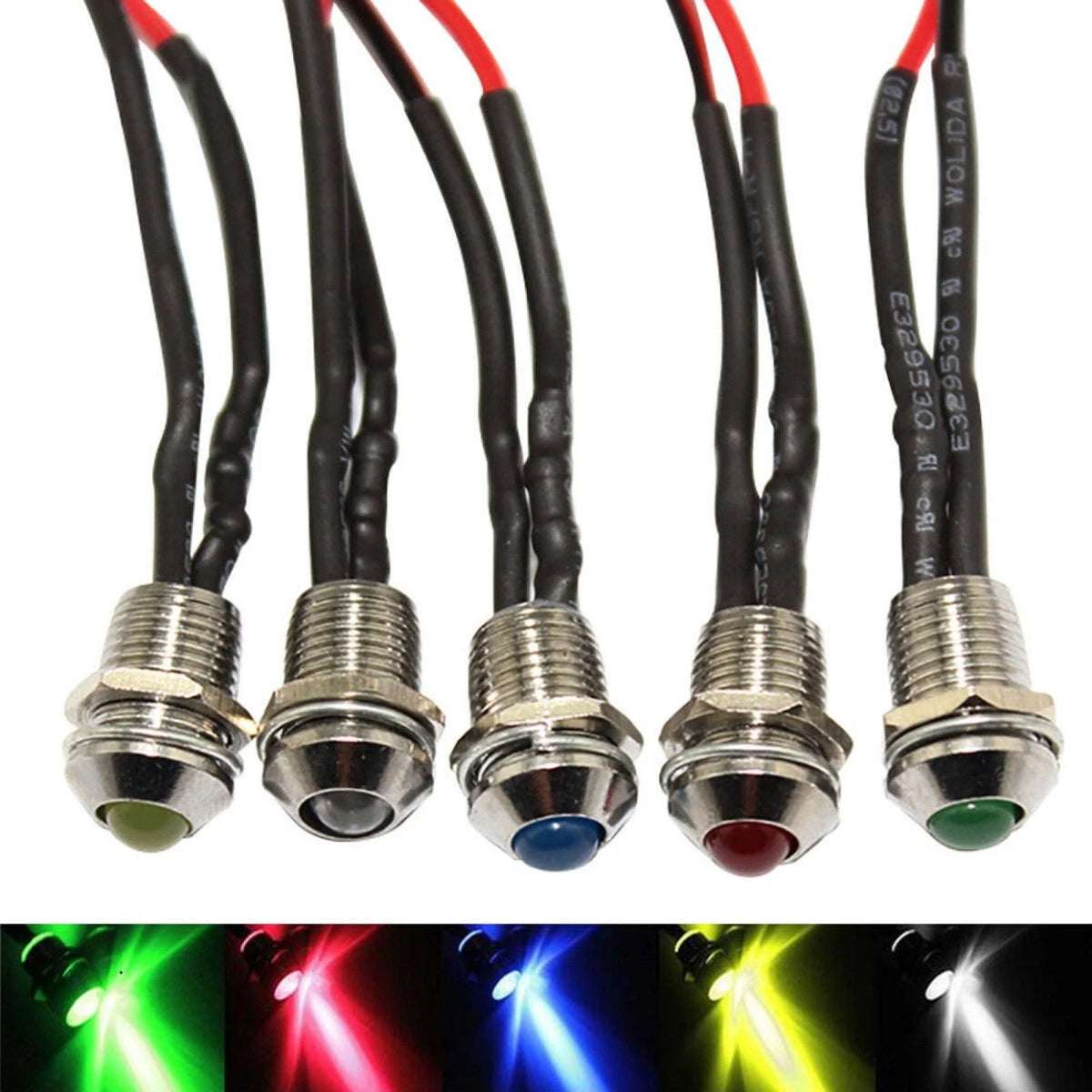 LED Indicator Light for Car Boat 12V (8mm)