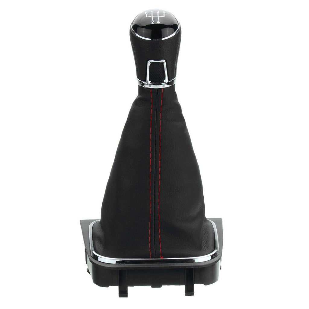 5 Speed Gear Shift Knob & Boot for Volkswagen Golf MK5 MK6 GTI GTD (2004–2013)