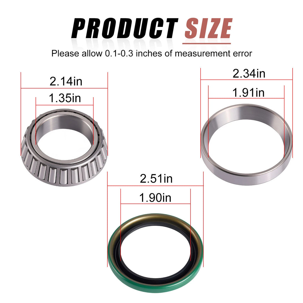 Rear Hub Bearing Seal Repair Kit for Polaris Scrambler 400 500 (1999–2002) 3554517 3554518