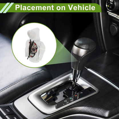 Gear Shift Knob Cover for Universal Cars (1 Pc) - White Polyester Skeleton