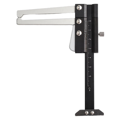 Tire Measuring Tool for Versatile Applications (Black/Silver)