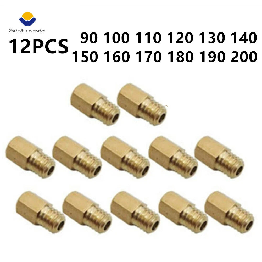 Main Jets Set of 8 for Mikuni VM TM Carburetor (#90, #100, #110, #120, #130, #140, #150, #160, #170)