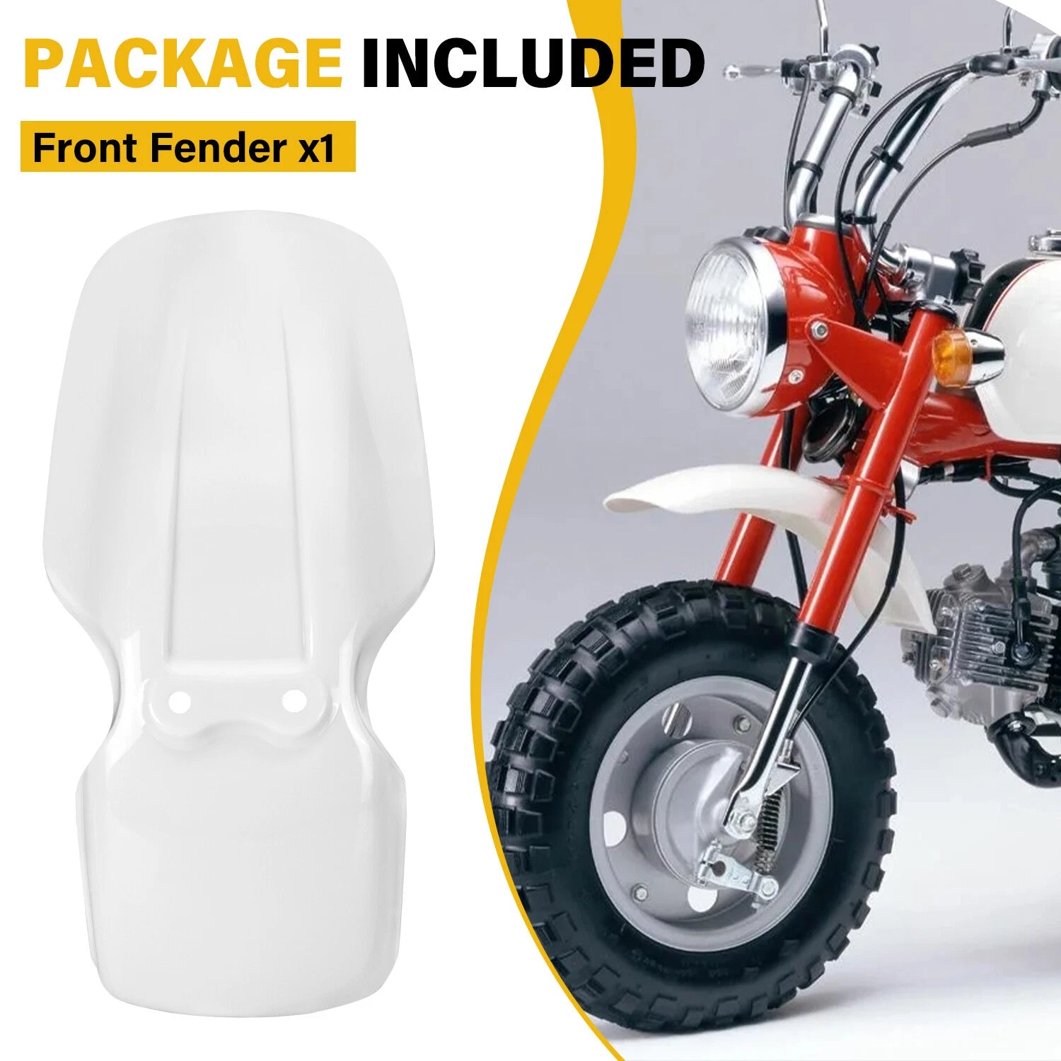 Front Fender for Honda Z50R (1988–1999) 61100-GW8-670ZA