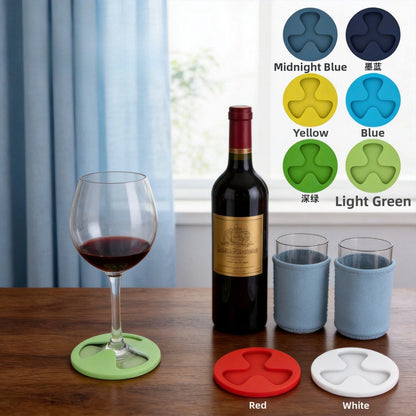Silicone Wine Coaster for Sturdy Crack Prevention Pad