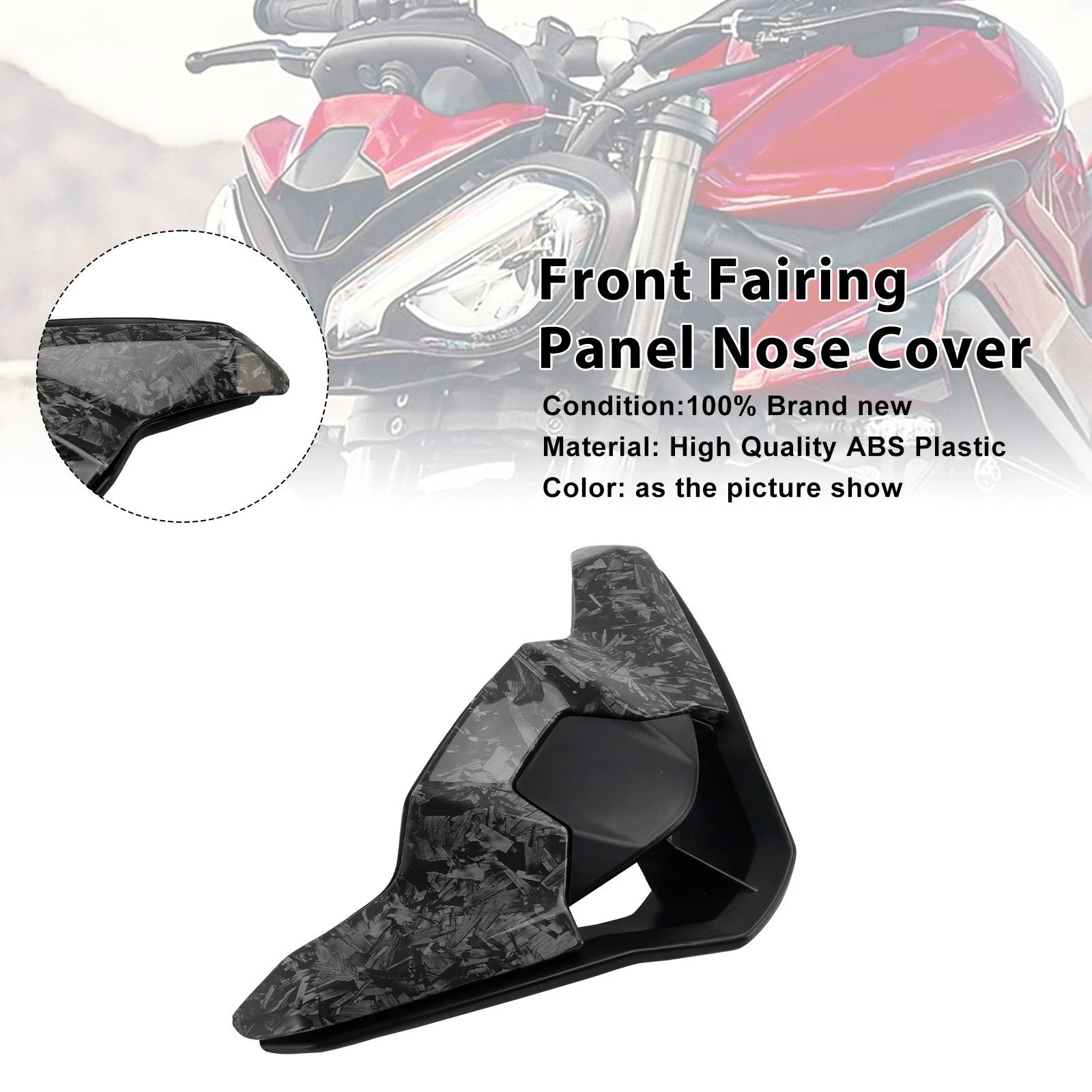 Front Fairing Panel Nose Cover for Street Triple 765 R/RS (2023–2025)