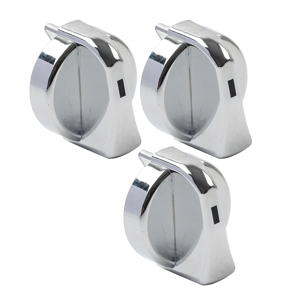 3X Chrome A/C Heater Control Knob for Peterbilt 330 335 357 367 375 378 379 384