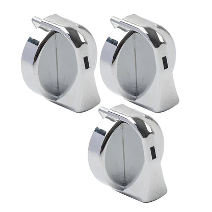 3X Chrome A/C Heater Control Knob for Peterbilt 330 335 357 367 375 378 379 384