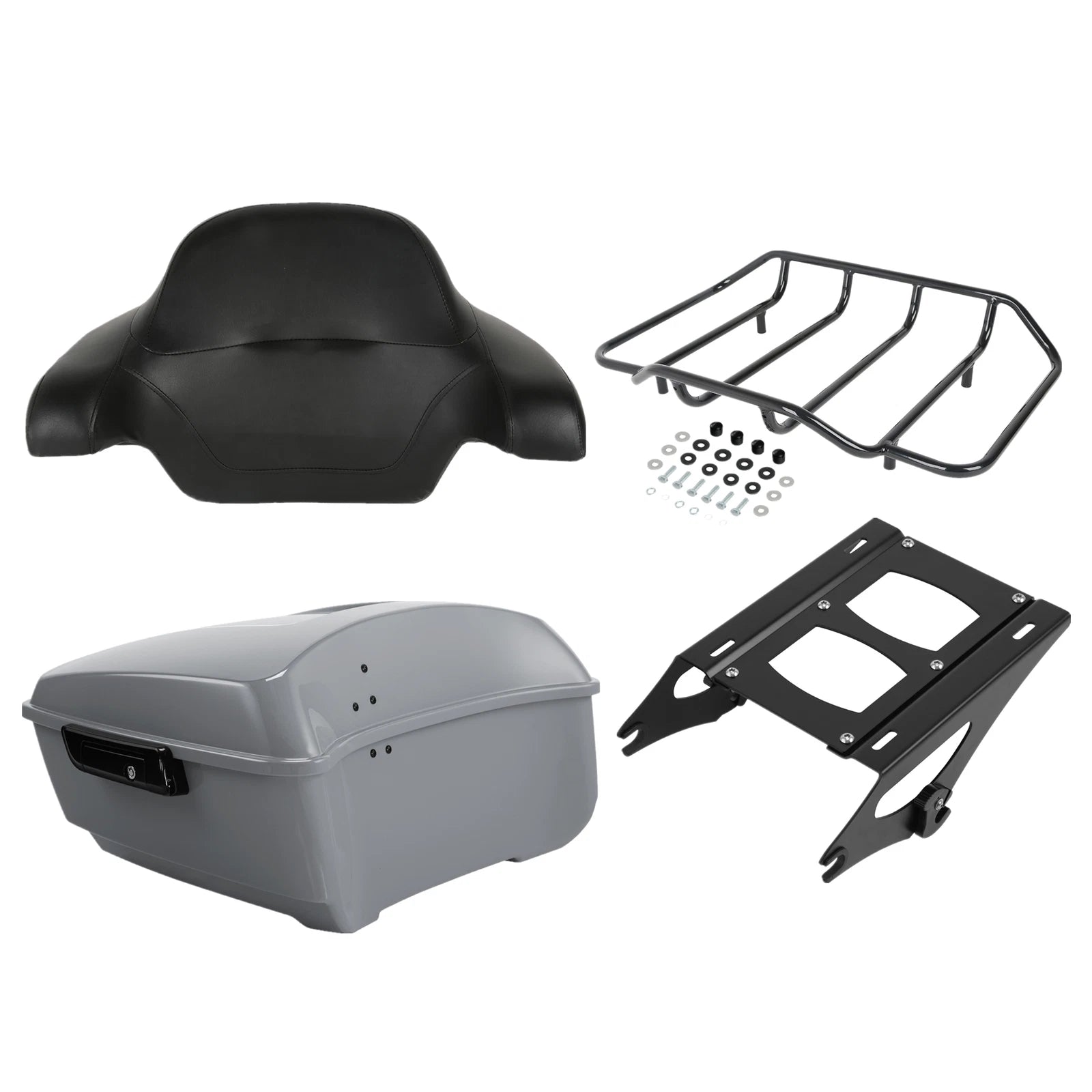 Trunk Pad Rack for Harley Touring (2014–2026) - Billiard Gray