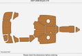 Seadek Swim Platform Cockpit Foam Teak Deck for Bryant 219 (2007)