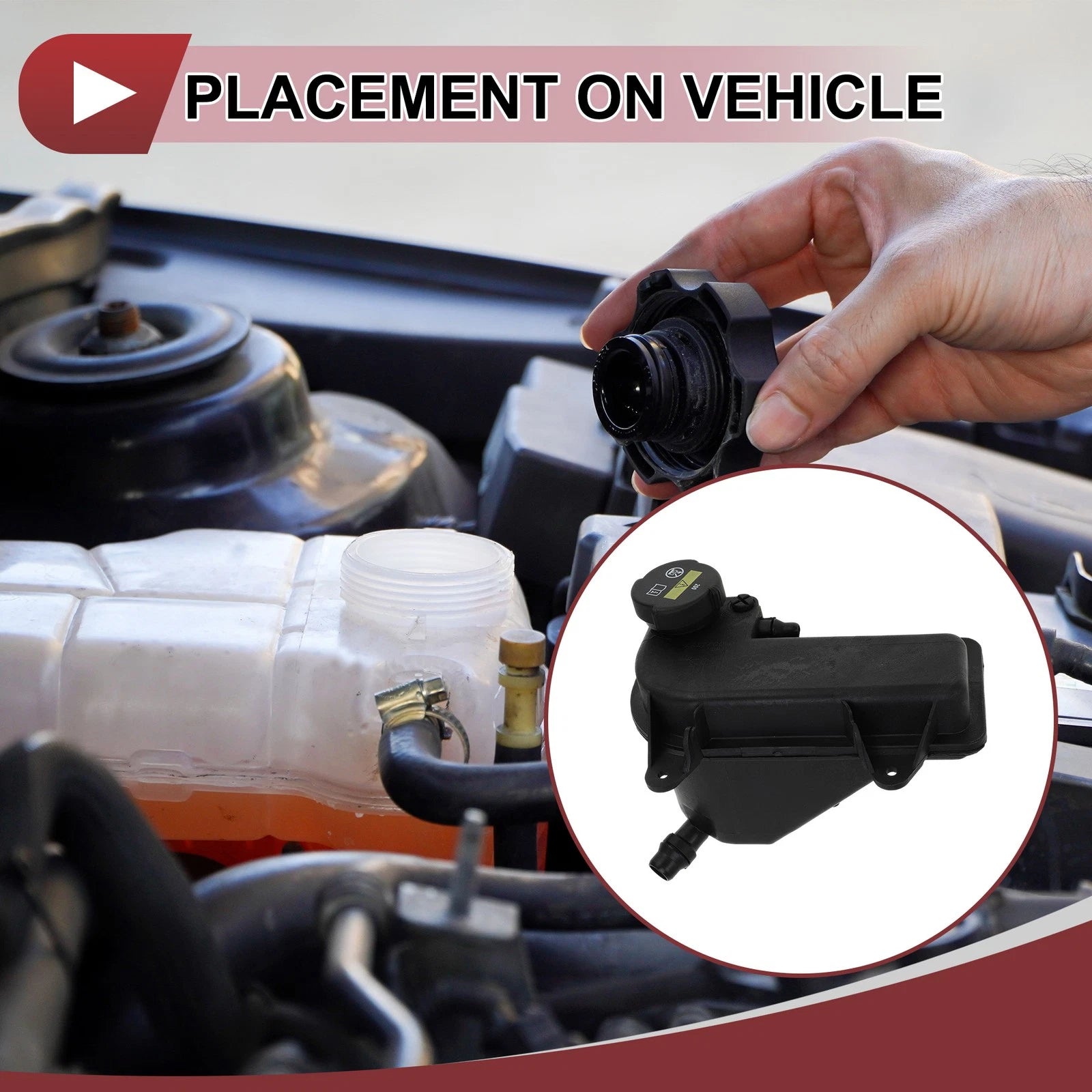 Coolant Expansion Tank with Cap Replacement for BMW X5 (2000–2003)