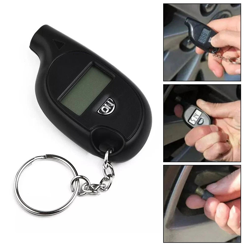 Tire Gauge Tester Key Ring Attachment for Accurate Measurements