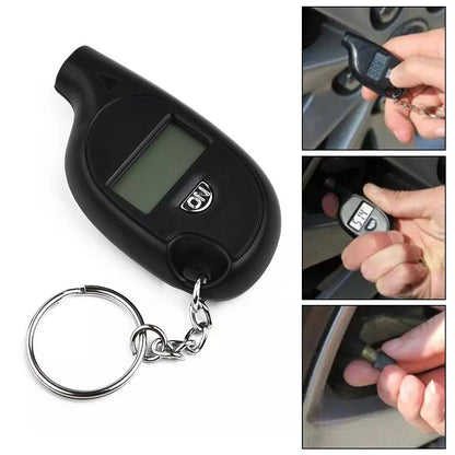Tire Gauge Tester Key Ring Attachment for Accurate Measurements