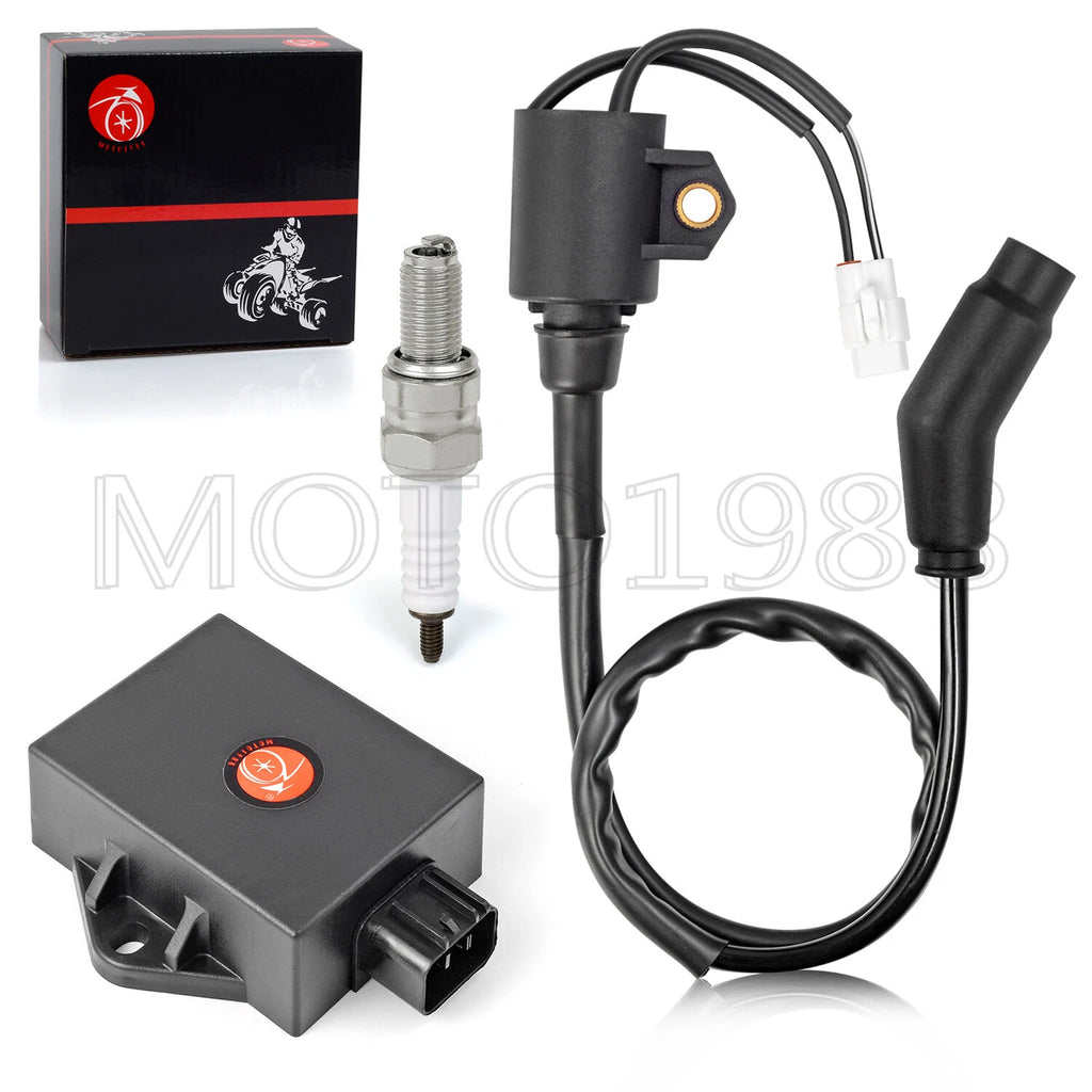 CDI Box Ignition Coil & Spark Plug for Polaris Sportsman Hawkeye 300 (2008–2011)