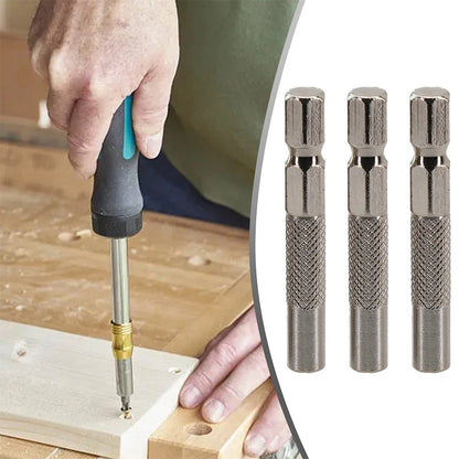 6 35mm Hex Insert Bit Adapter with Magnetic Holder for Universal Use