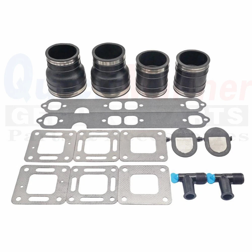Set of 2 Outboard Exhaust Manifold Bellow Kit for Mercruiser (70981A3, 18-2762)