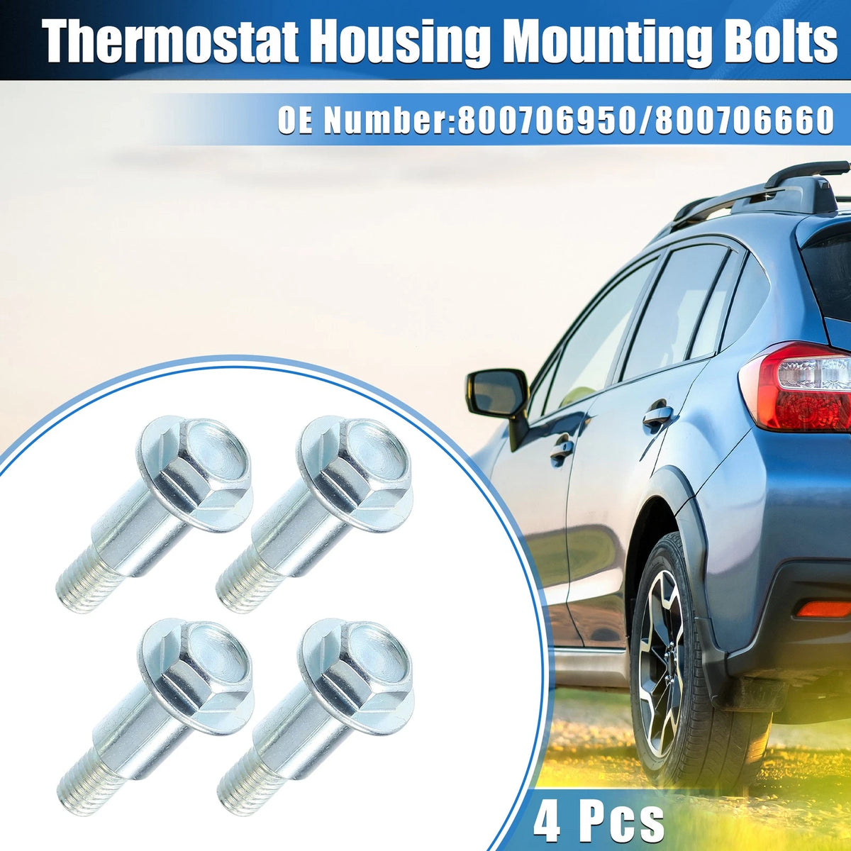 Timing Belt Cover Bolts Set of 4 for Subaru Baja (2003–2006)