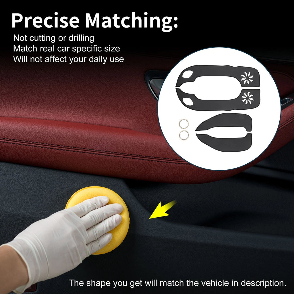 Door Anti Kick Pad Sticker Protector Set for Hyundai Elantra (2011–2016)