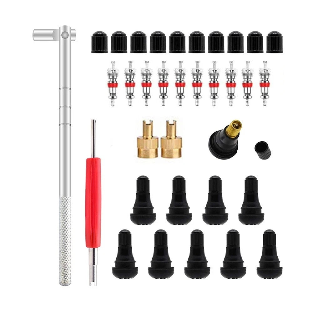 TR412 Valve Core Puller and Remover Tool Kit for Comprehensive Tire Service