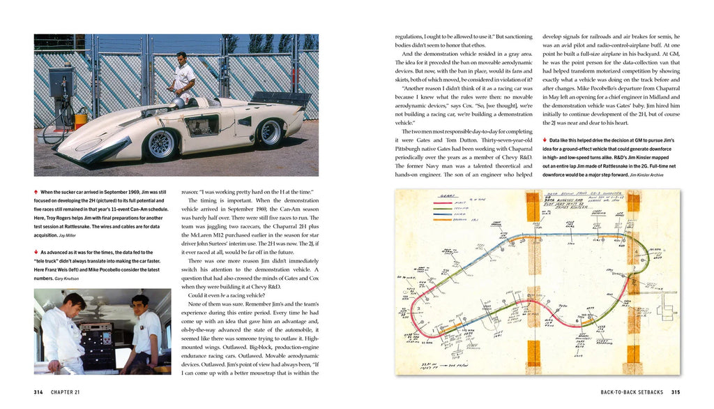 Texas Legend Jim Hall Chaparrals Book for Can-Am Trans-Am Formula 5000