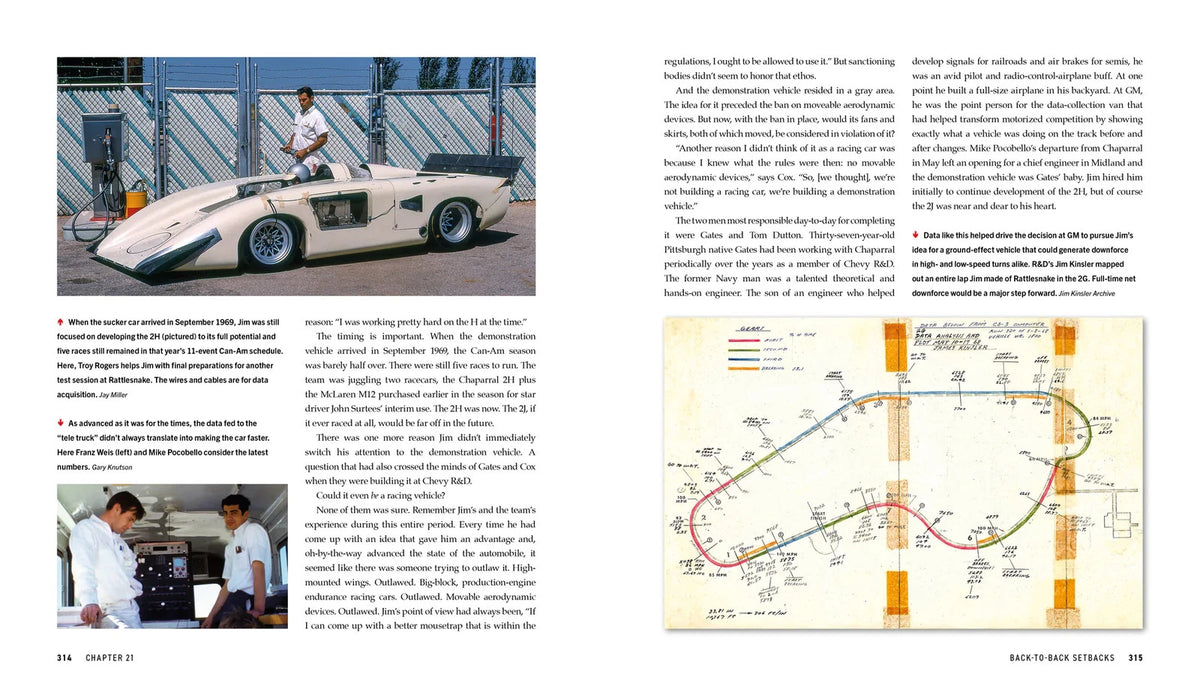 Texas Legend Jim Hall Chaparrals Book for Can-Am Trans-Am Formula 5000