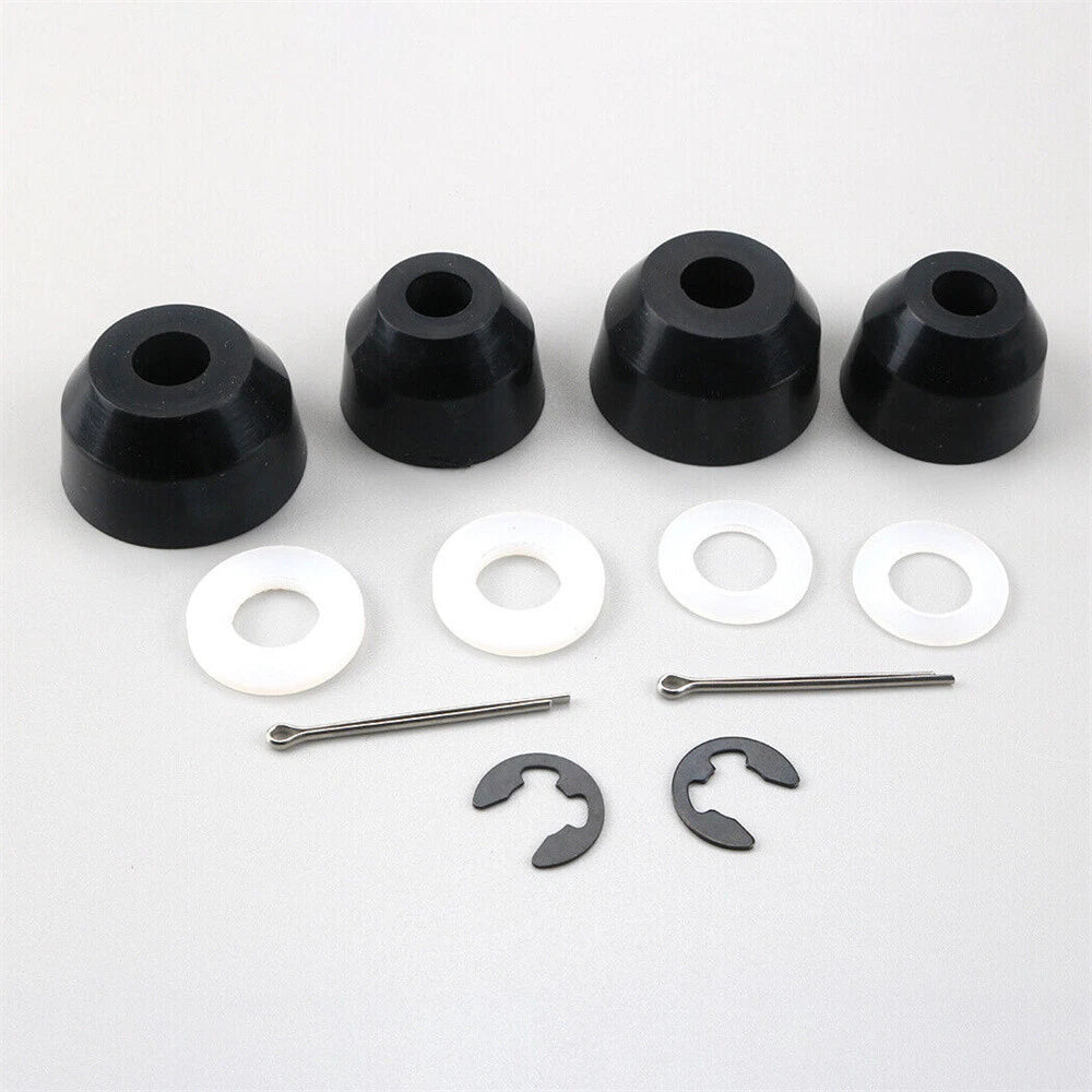 2 Inner & 2 Outer Tie Rod Poly Boots w/ Hardware for Kubota BX1850, 60, 70, 80
