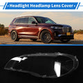 1 Pcs Headlight Lens Cover for BMW X5 E70 (2008–2013) PC Clear